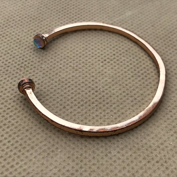 Kendra Scott Bracelet cuff antique gold Tone Thin - Picture 6 of 13